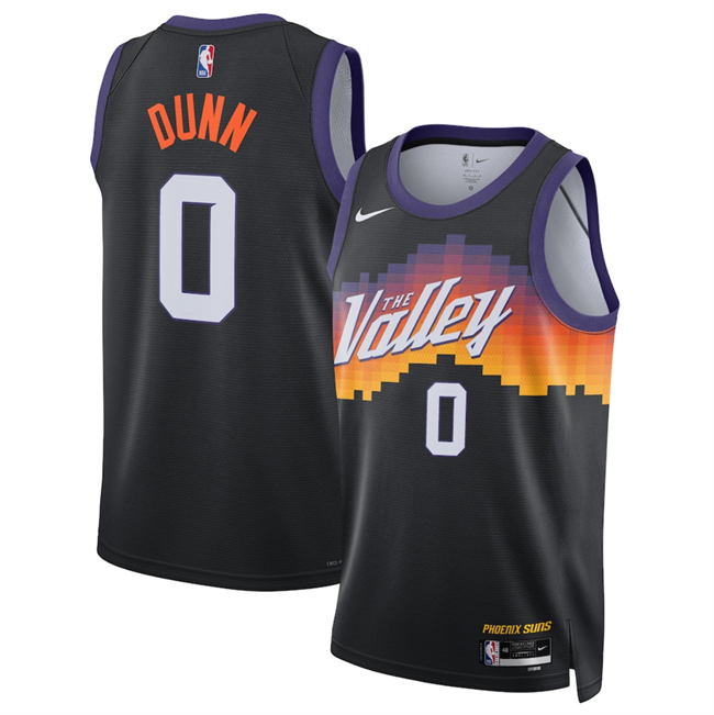 Men's Phoenix Suns #0 Ryan Dunn Black 2025/26 City Edition Stitched Basketball Jersey